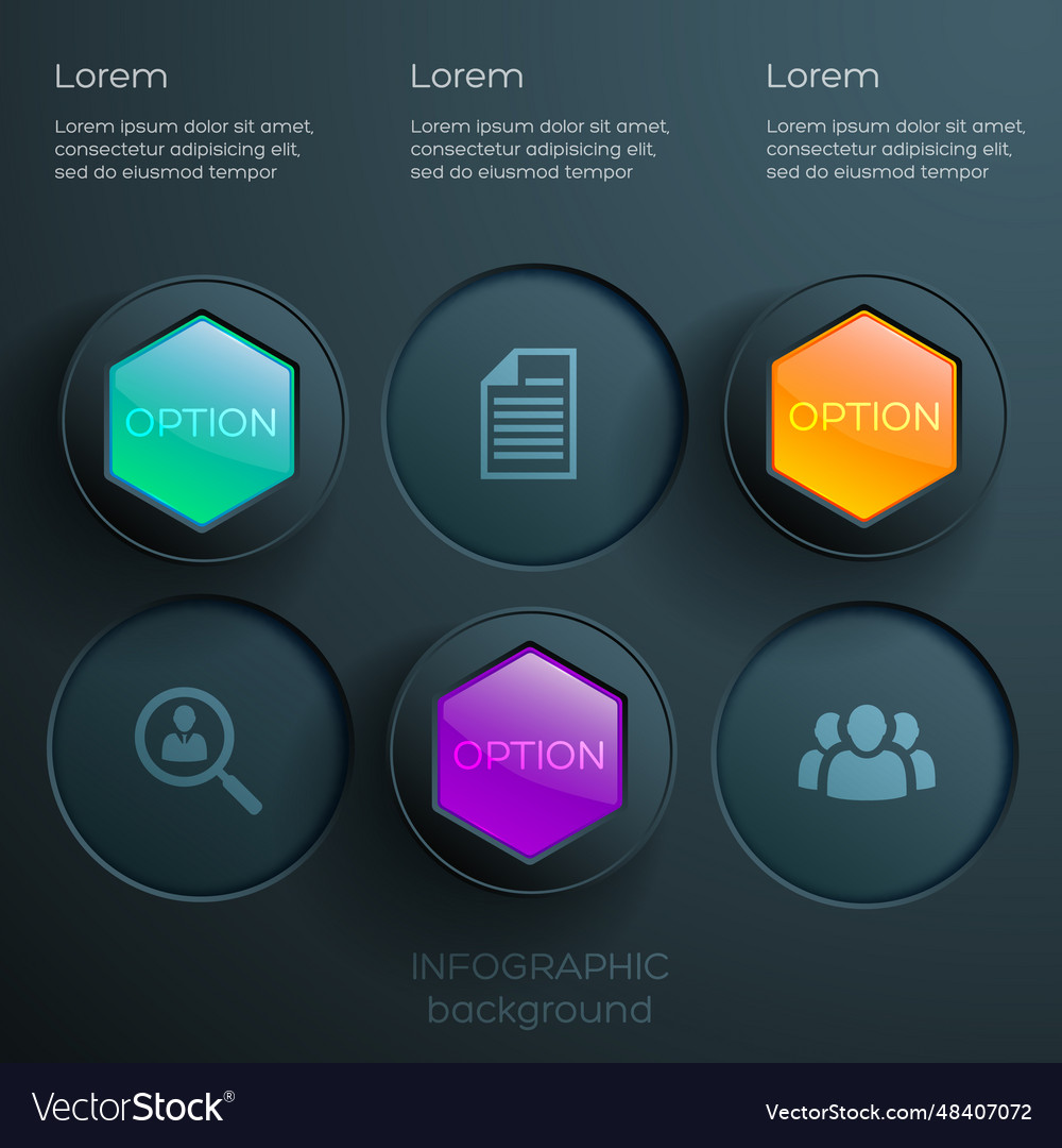 Abstrakte Web-Optionen Infografik