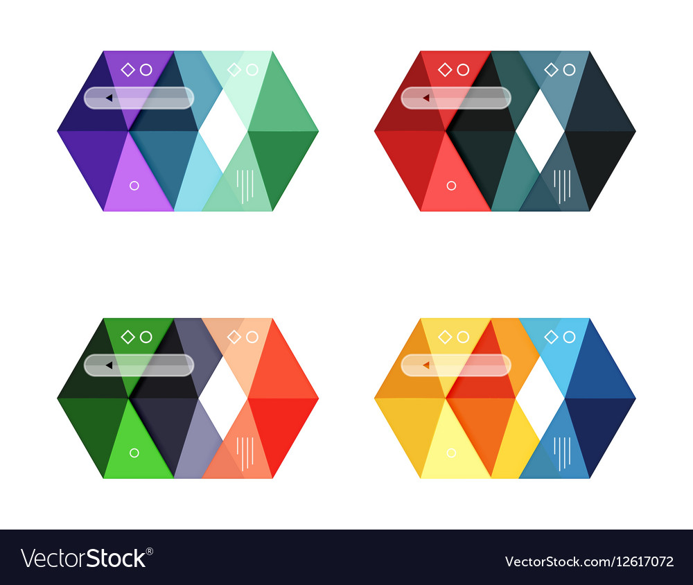 blank infographic arrow templates royalty free vector image