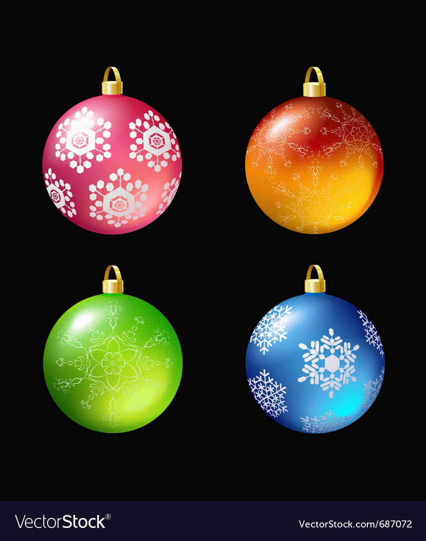 Christmas colored balls