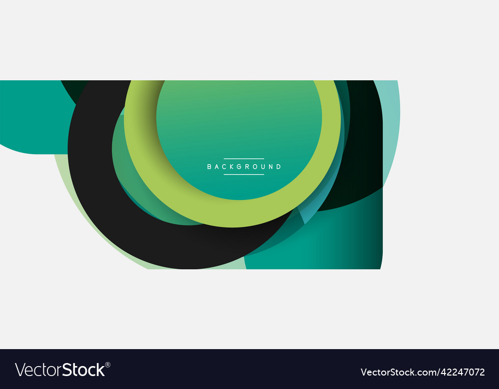 Circle and round shapes abstract background Vector Image Circle and round shapes abstract background