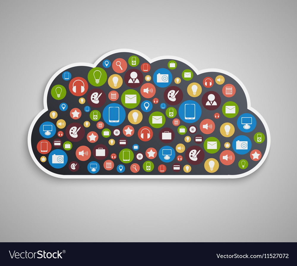 Cloud computing concept technology background