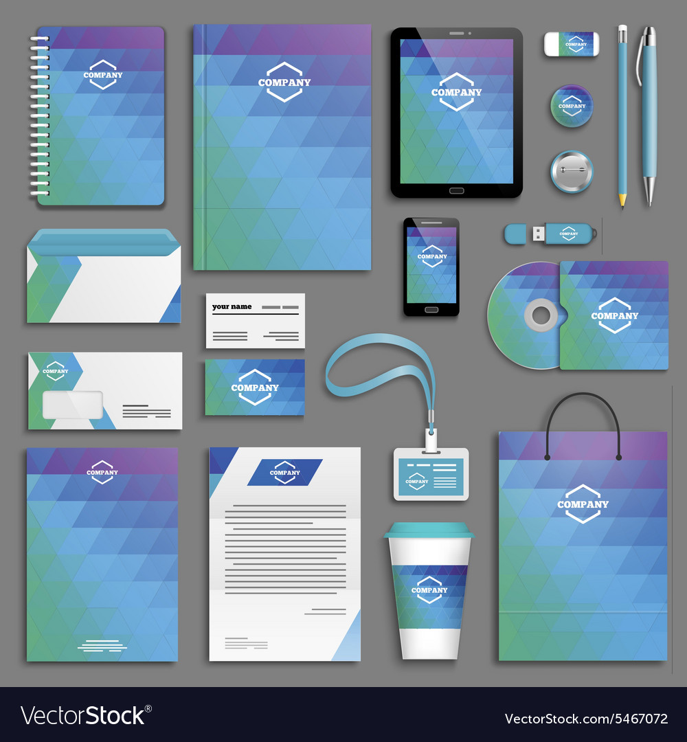 Corporate identity template set