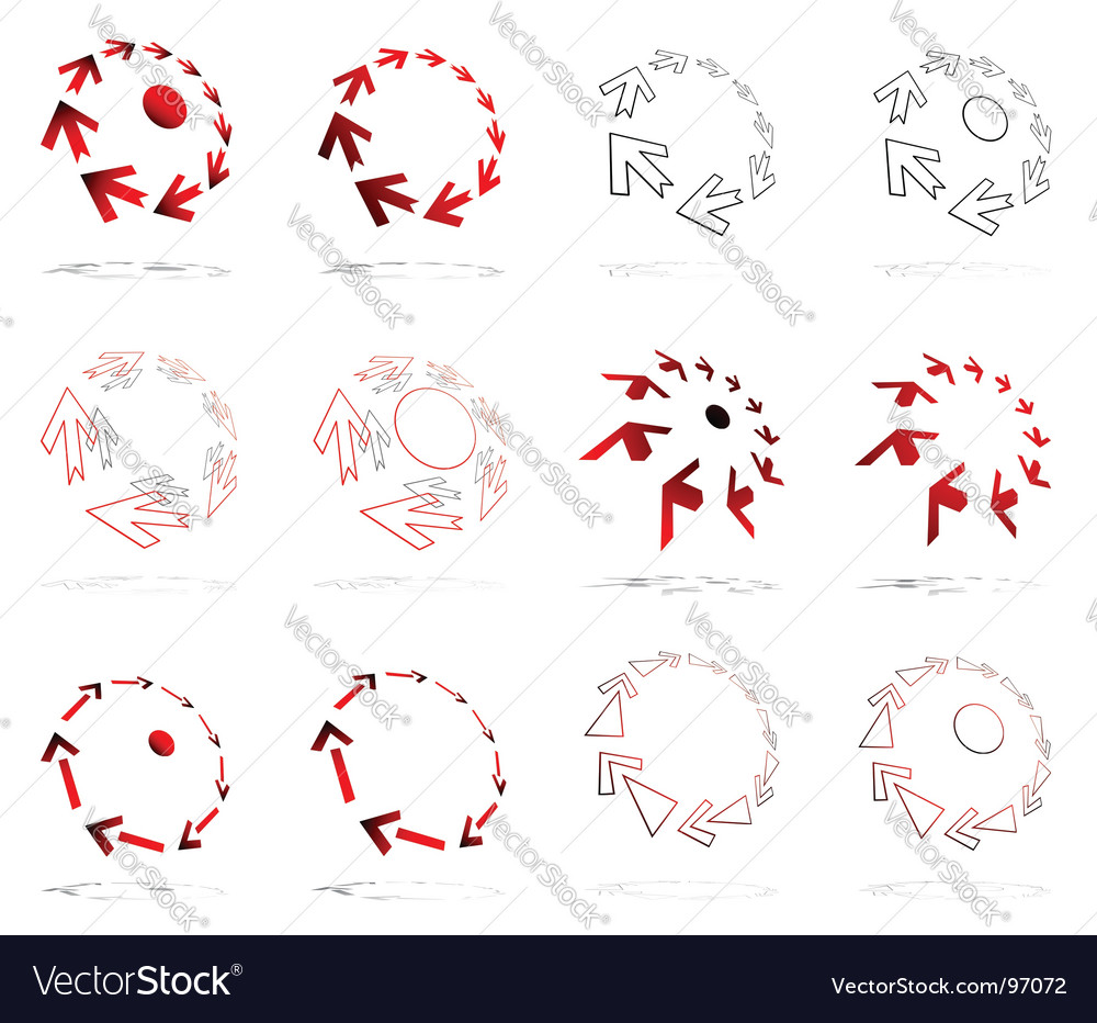 Design elements with arrows