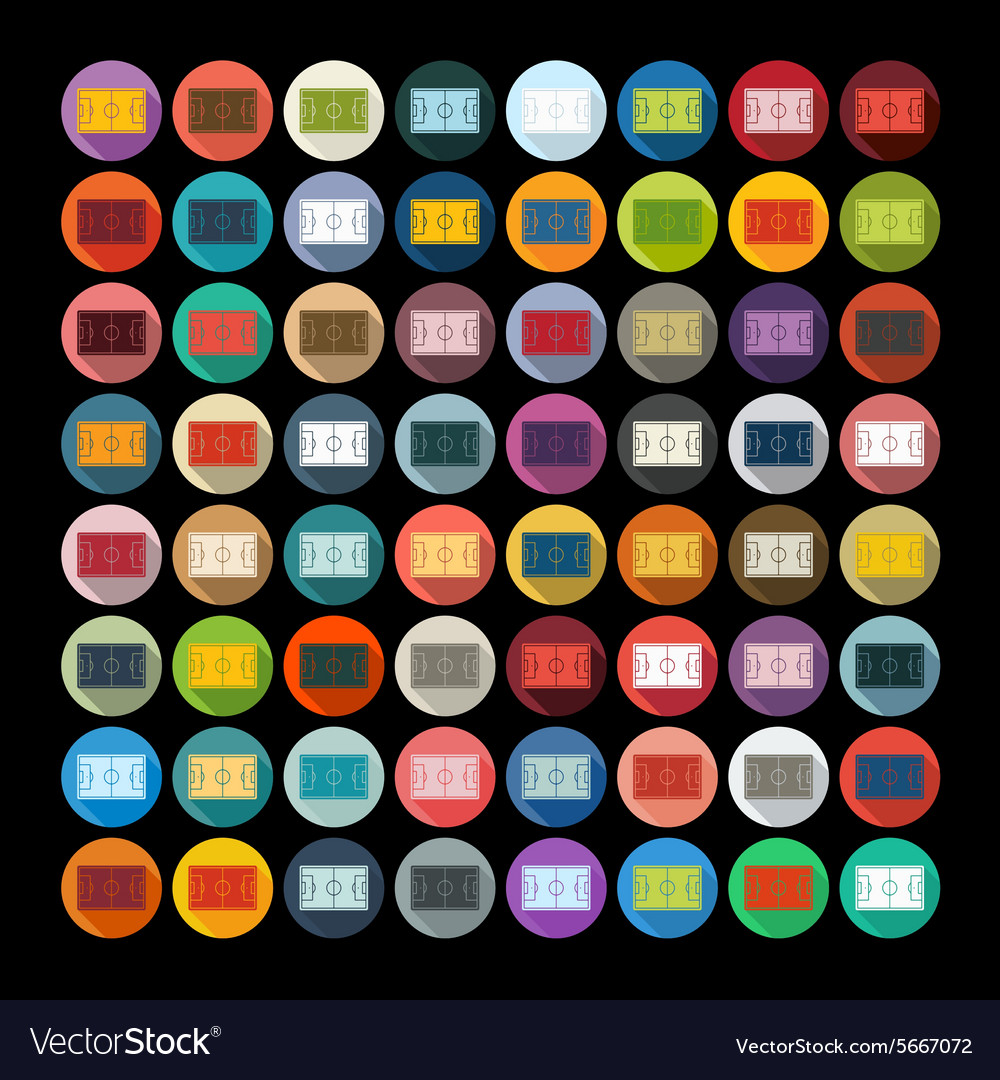 Flat design playing field