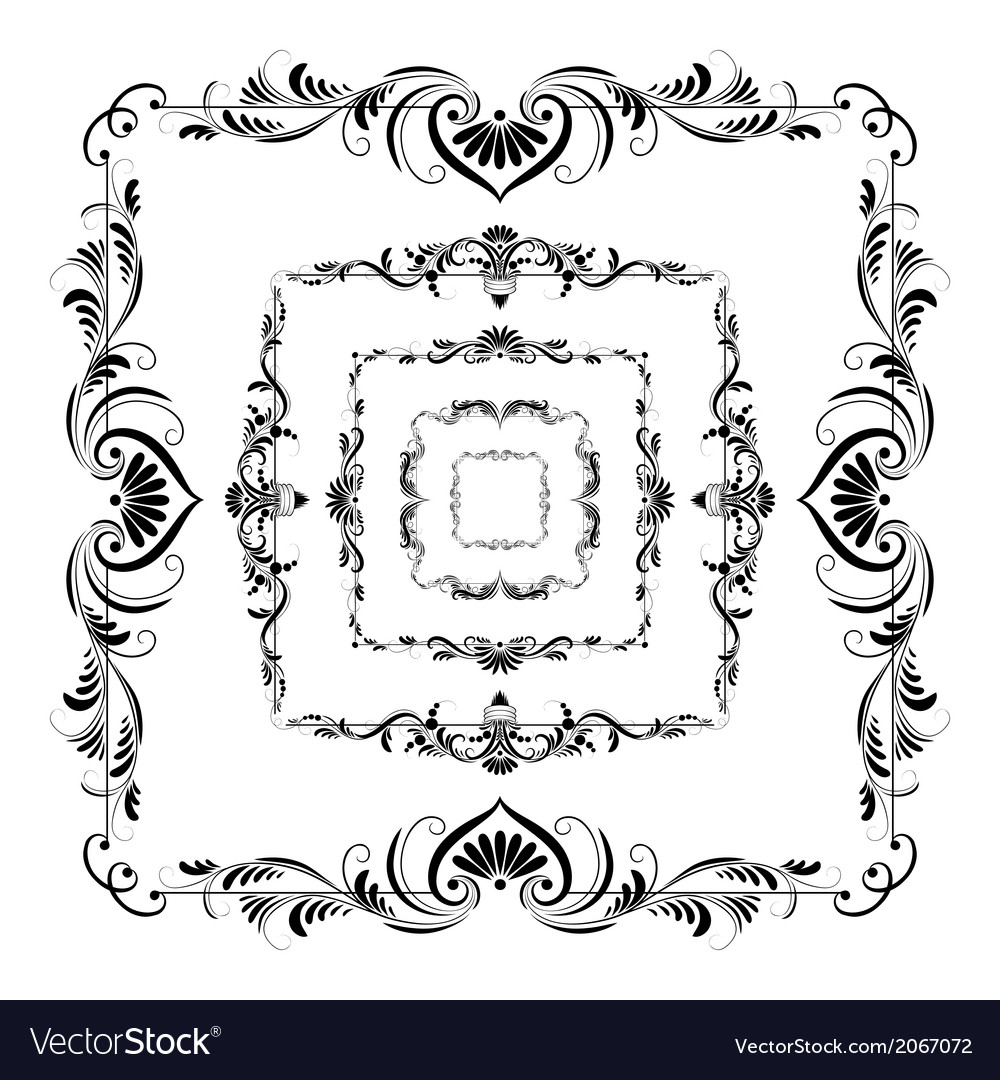 Set of frames for design