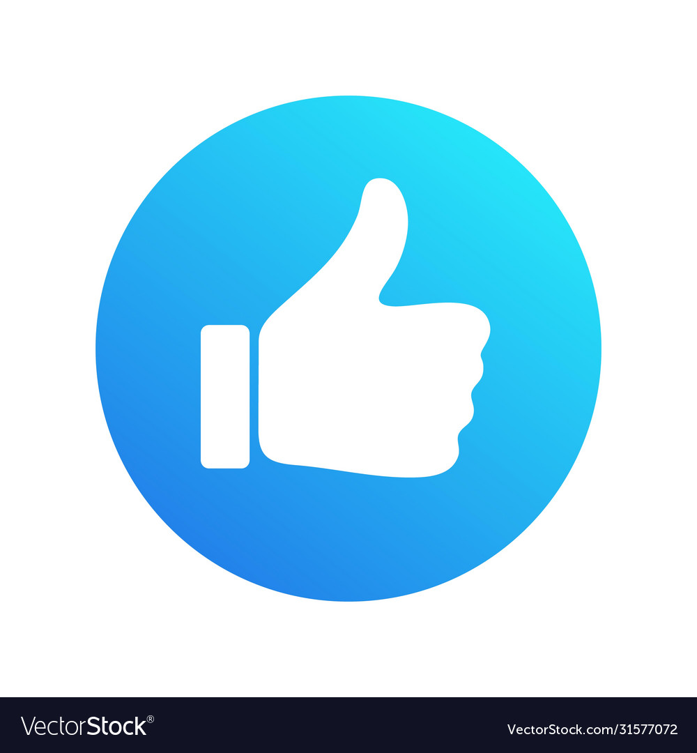 Thumb up icon Royalty Free Vector Image - VectorStock