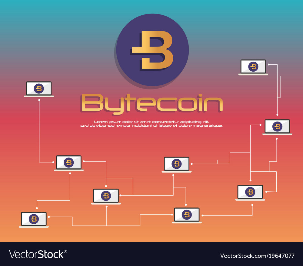 Hintergrund bytecoin blockchain style Sammlung