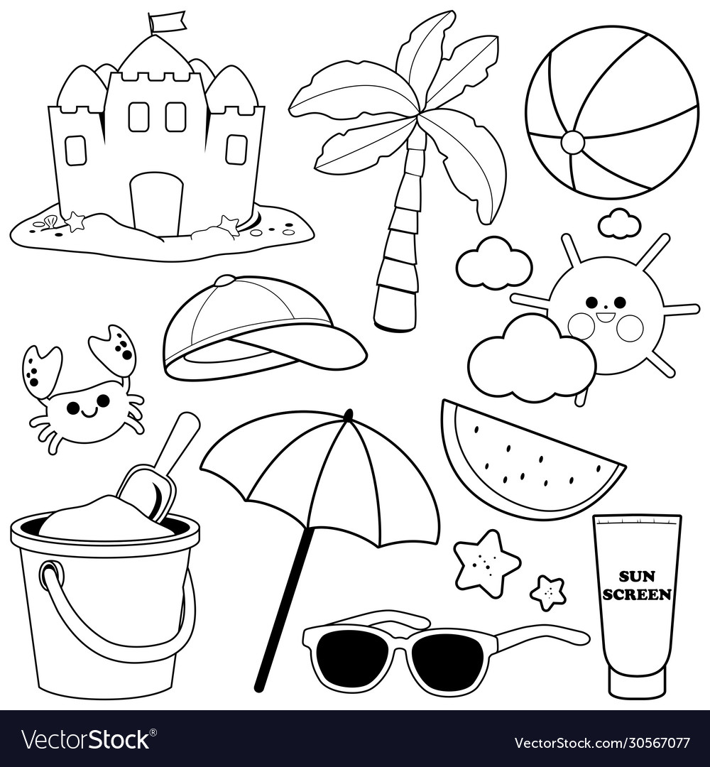 Beach vacation design elements