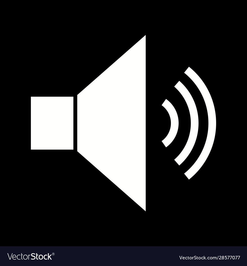 Beautiful loud speaker glyph icon