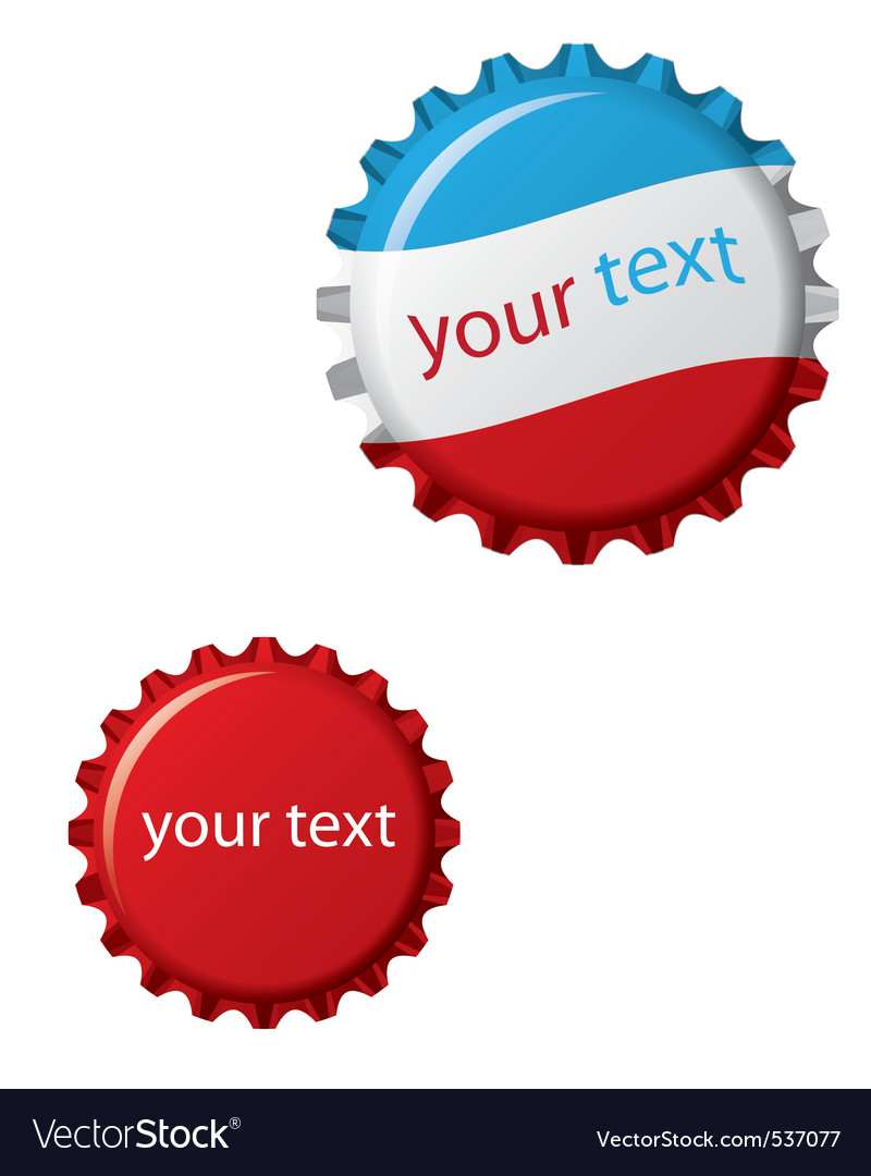 Bottle cap Royalty Free Vector Image - VectorStock