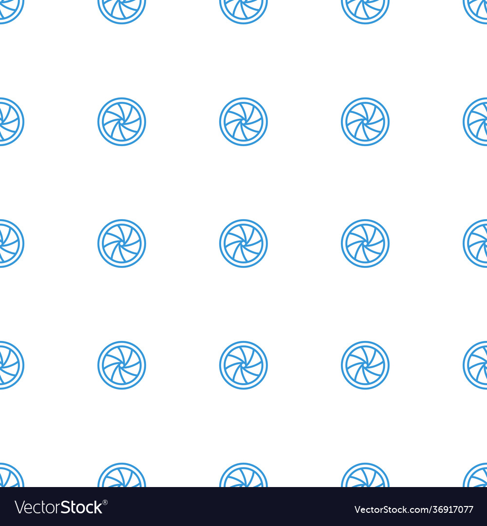 Camera shutter icon pattern seamless white
