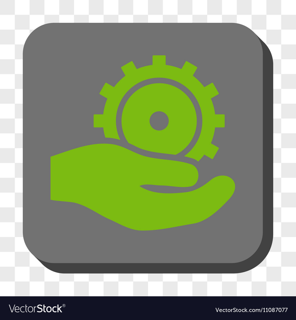 Development service rounded square button