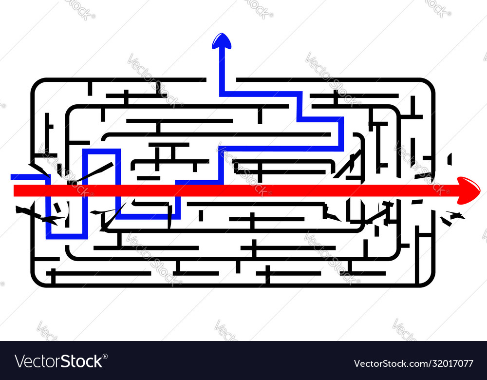 Illegal way to solve problem black rectangle vector image Illegal way to solve problem black rectangle
