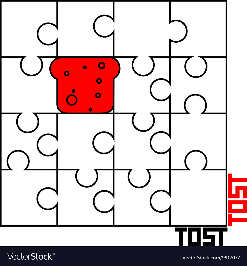 Puzzle with a toast