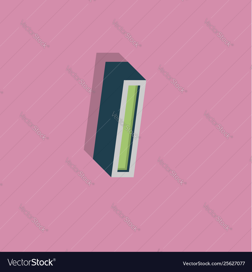 Retro 3d character from a fontset Vector Image Retro 3d character from a fontset