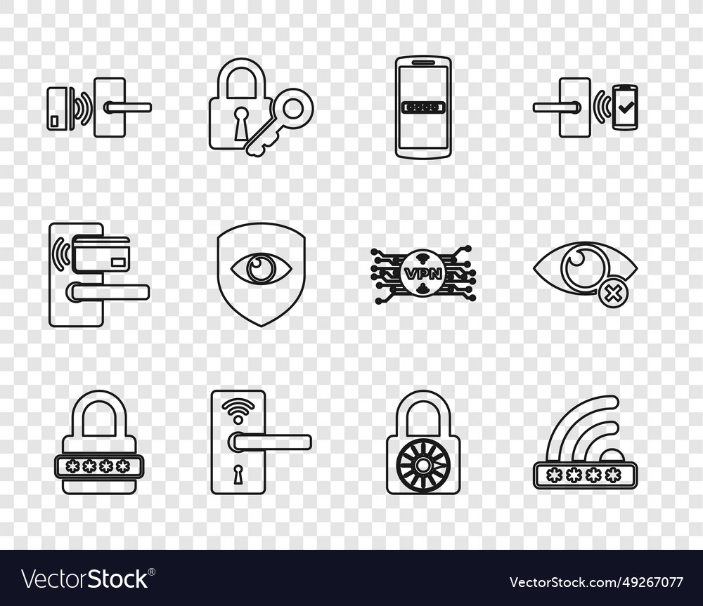 Set line password protection wifi locked mobile