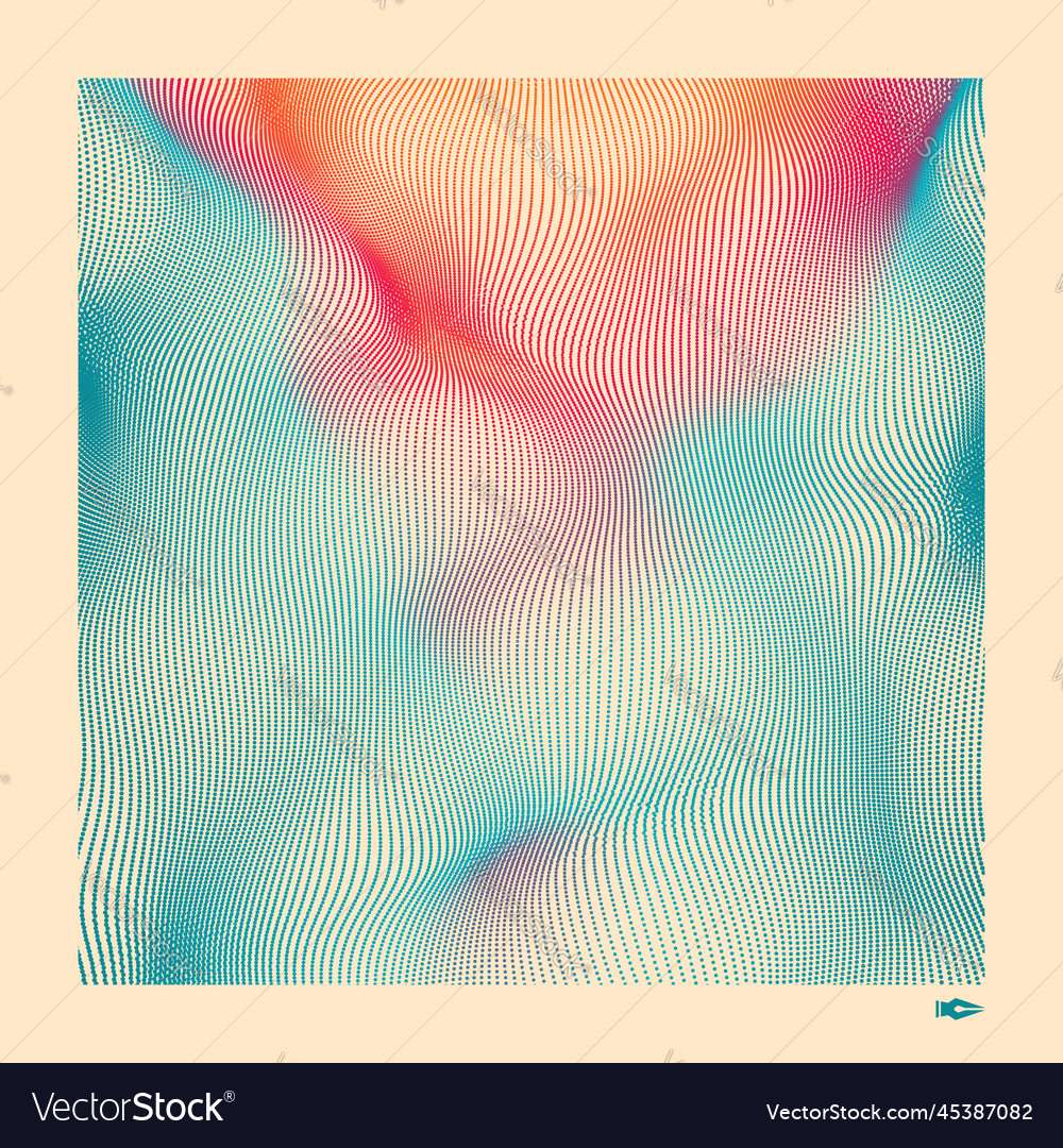3D Network Abstract Background