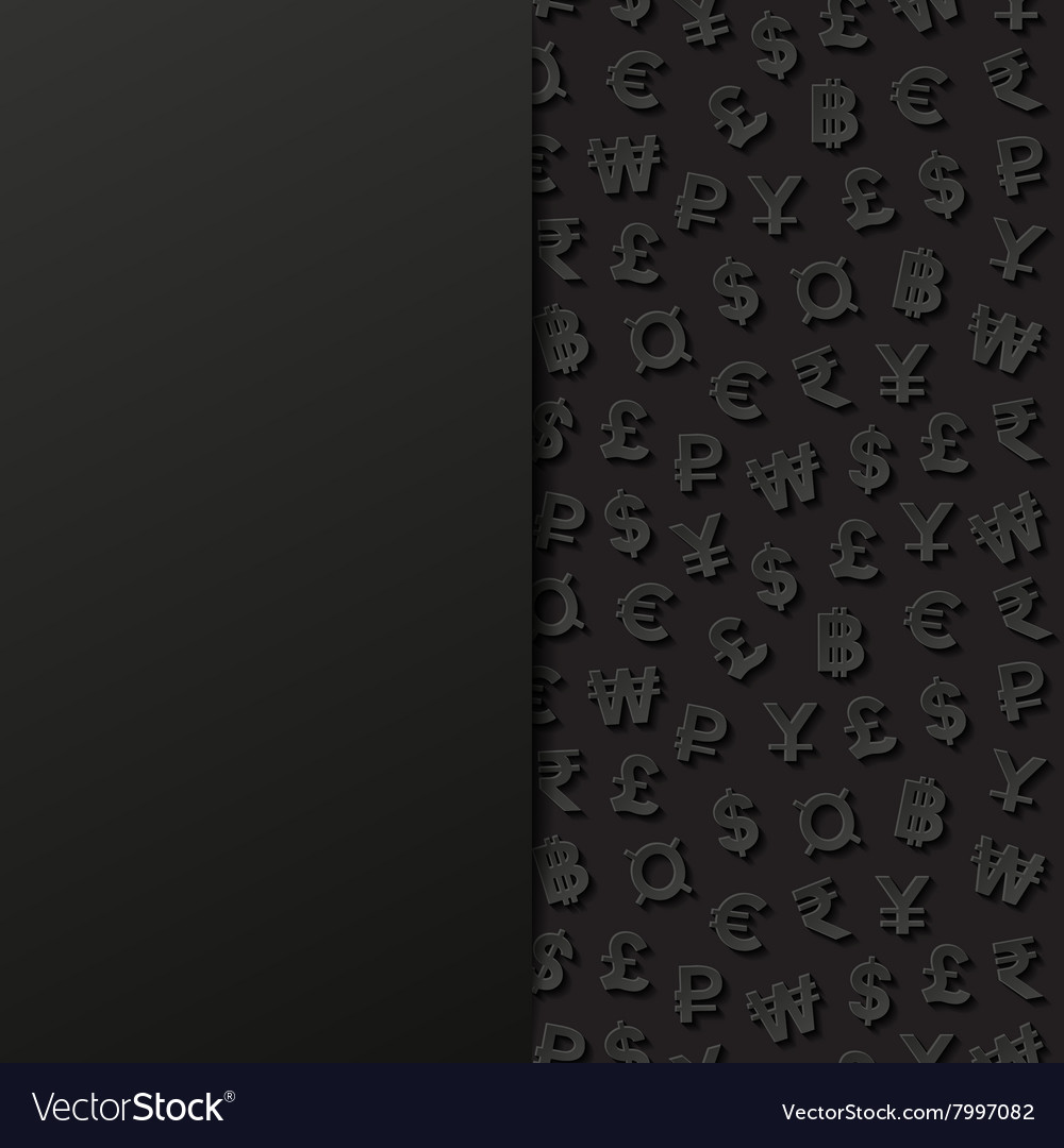 Abstract background with currency symbols