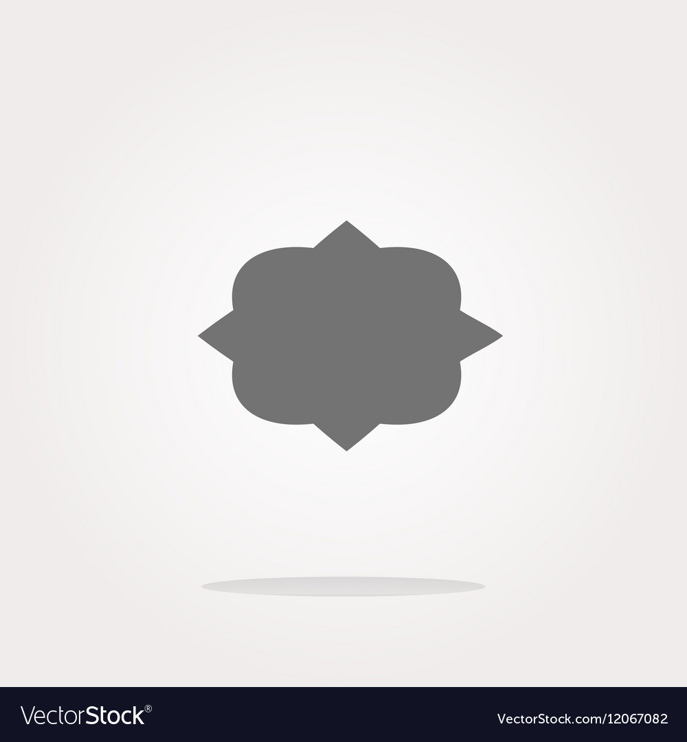 Abstract cloud web icon button