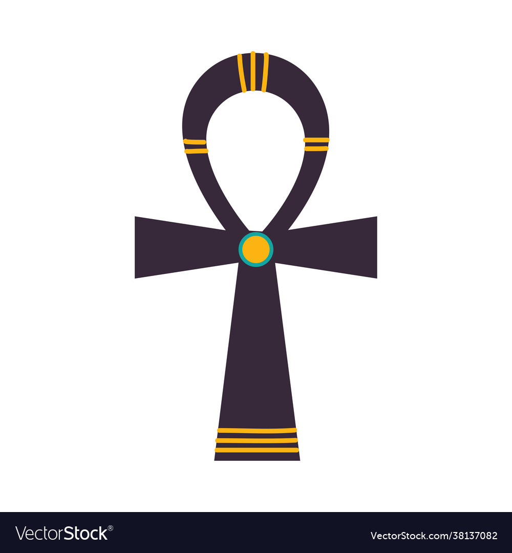 Ankh or key life as ancient egyptian Vector Image Ankh or key life as ancient egyptian