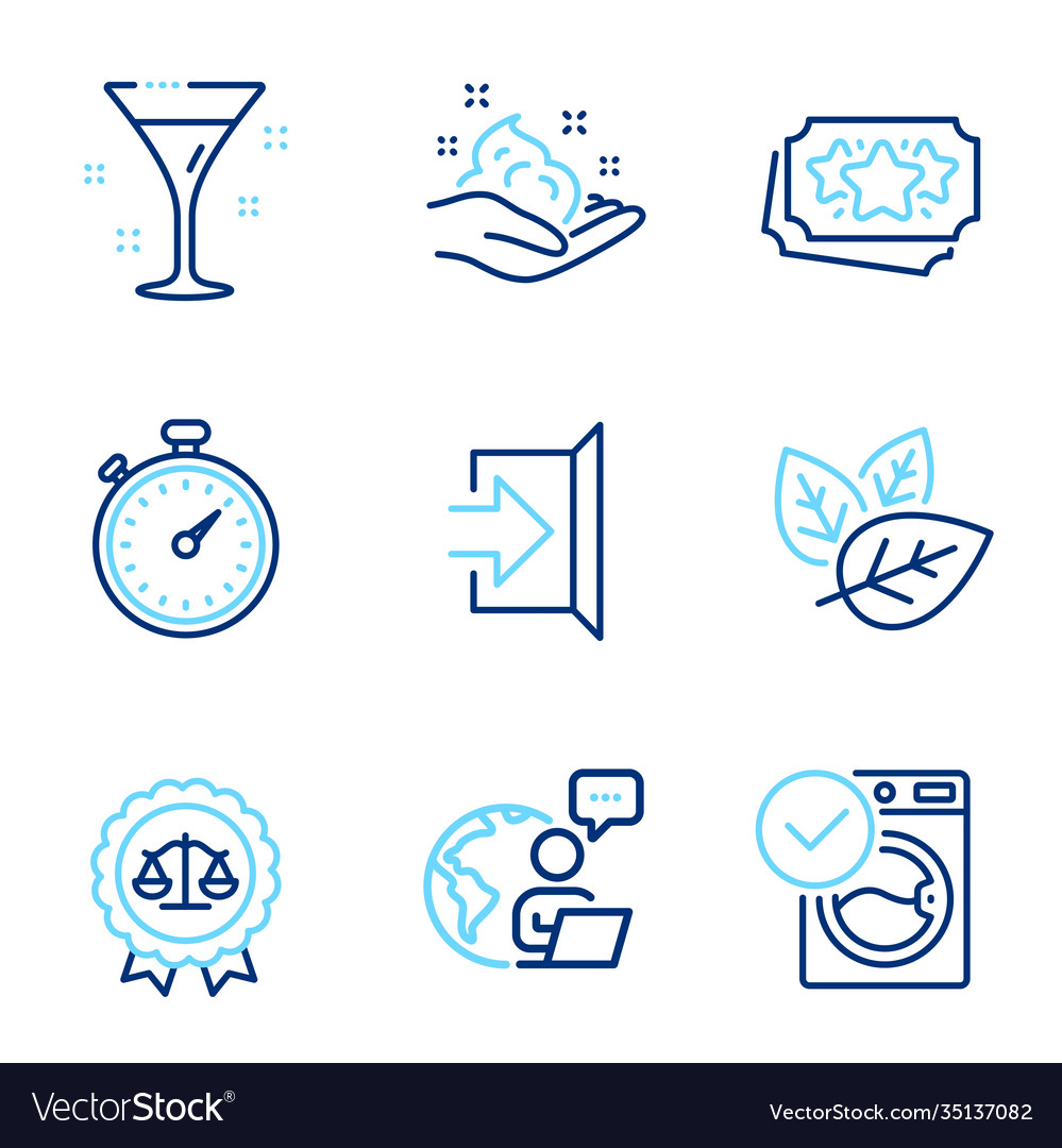 Business Icons Set Included Icon As Justice Vector Image