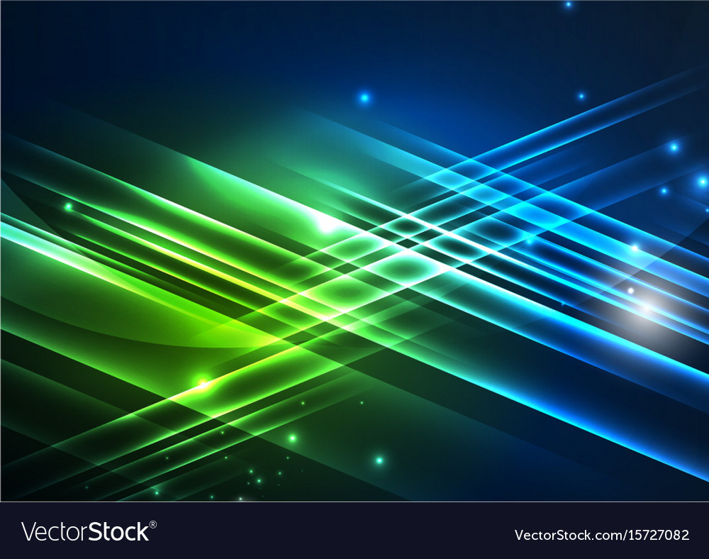 Glowing futuristic lines Royalty Free Vector Image