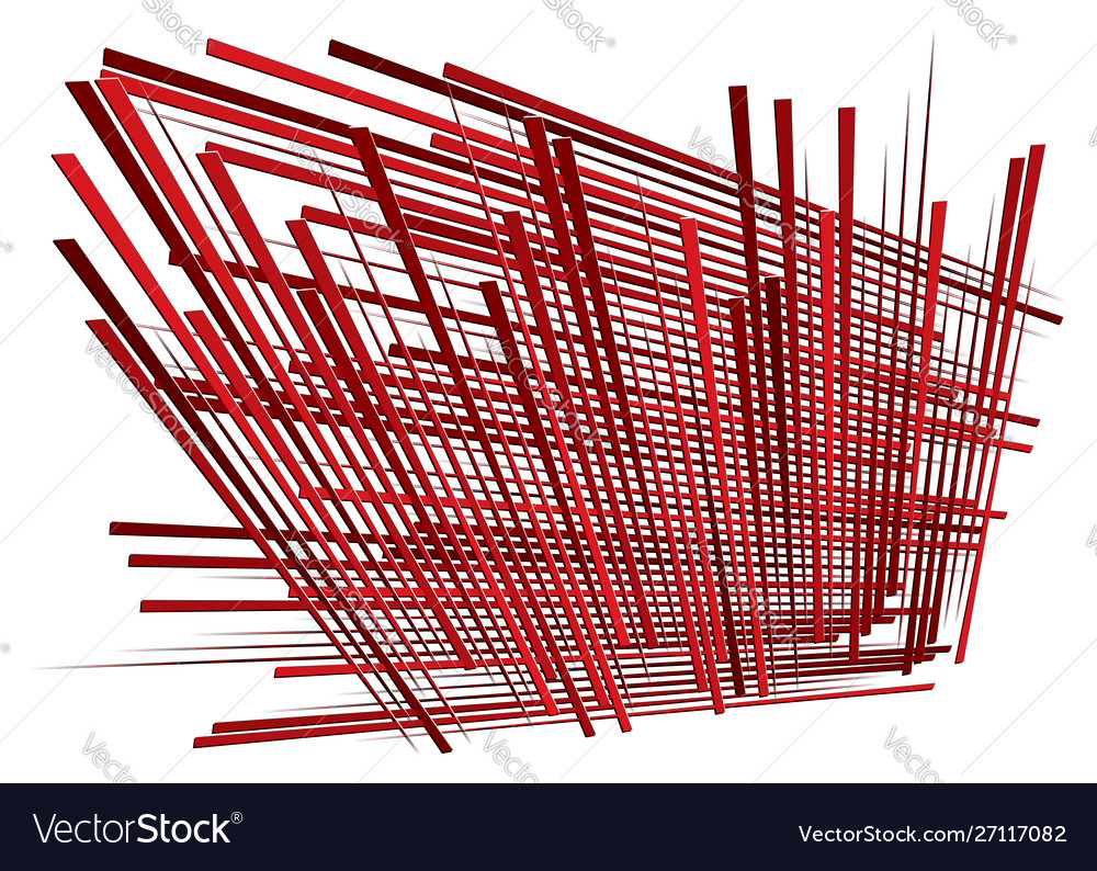 Grid mesh with dynamic lines intersecting stripes vector image Grid mesh with dynamic lines intersecting stripes