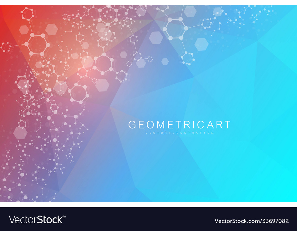 Hexagonal abstract background big data vector image Hexagonal abstract background big data