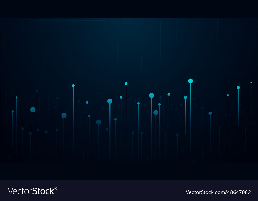 Hi-tech digital data abstract design vector image Hi-tech digital data abstract design