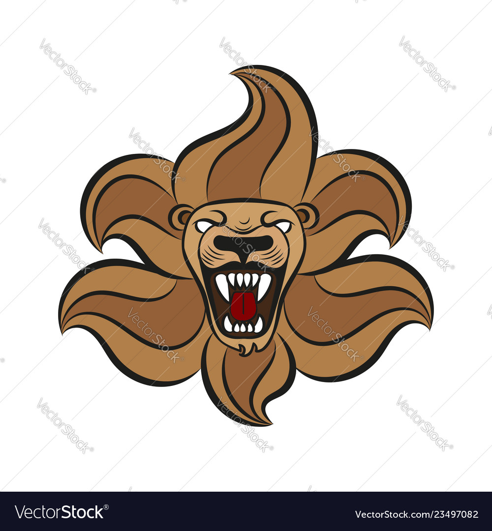 Leo lion sign symbol Royalty Free Vector Image