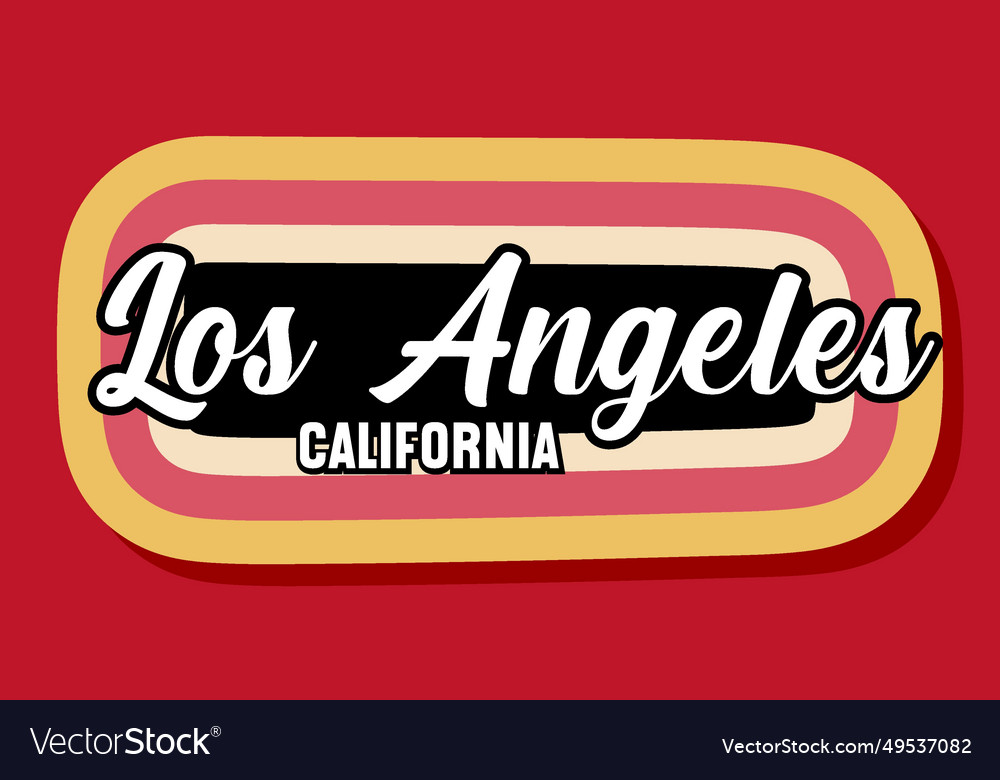 Los angeles california united states Royalty Free Vector