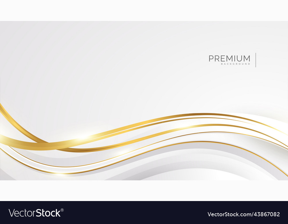 Luxury white and gold background Royalty Free Vector Image