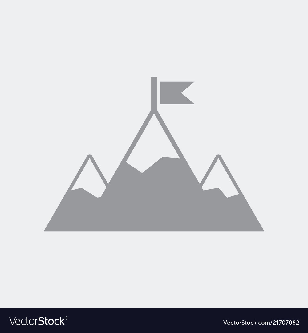 Mountain scaling flat clean minimal and isolated vector image Mountain scaling flat clean minimal and isolated