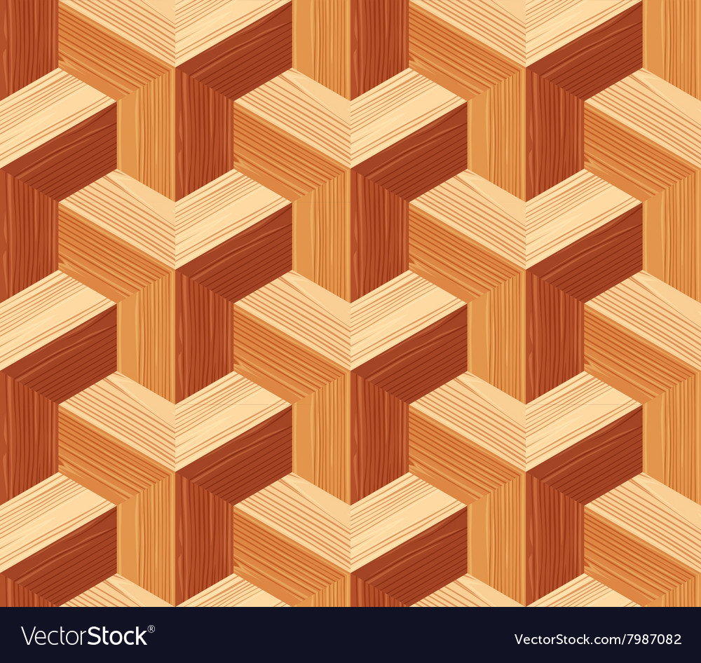 Download Parquet 3d seamless floor pattern Royalty Free Vector Image