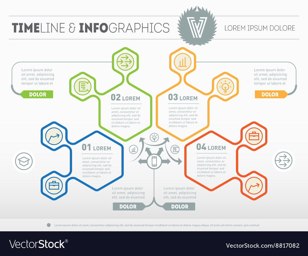 Part of the report with logo and icons set