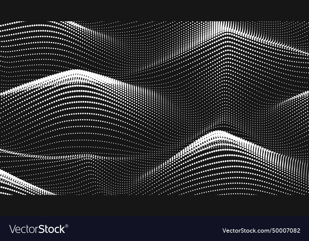 Point wave noise texture abstract dot background vector image Point wave noise texture abstract dot background