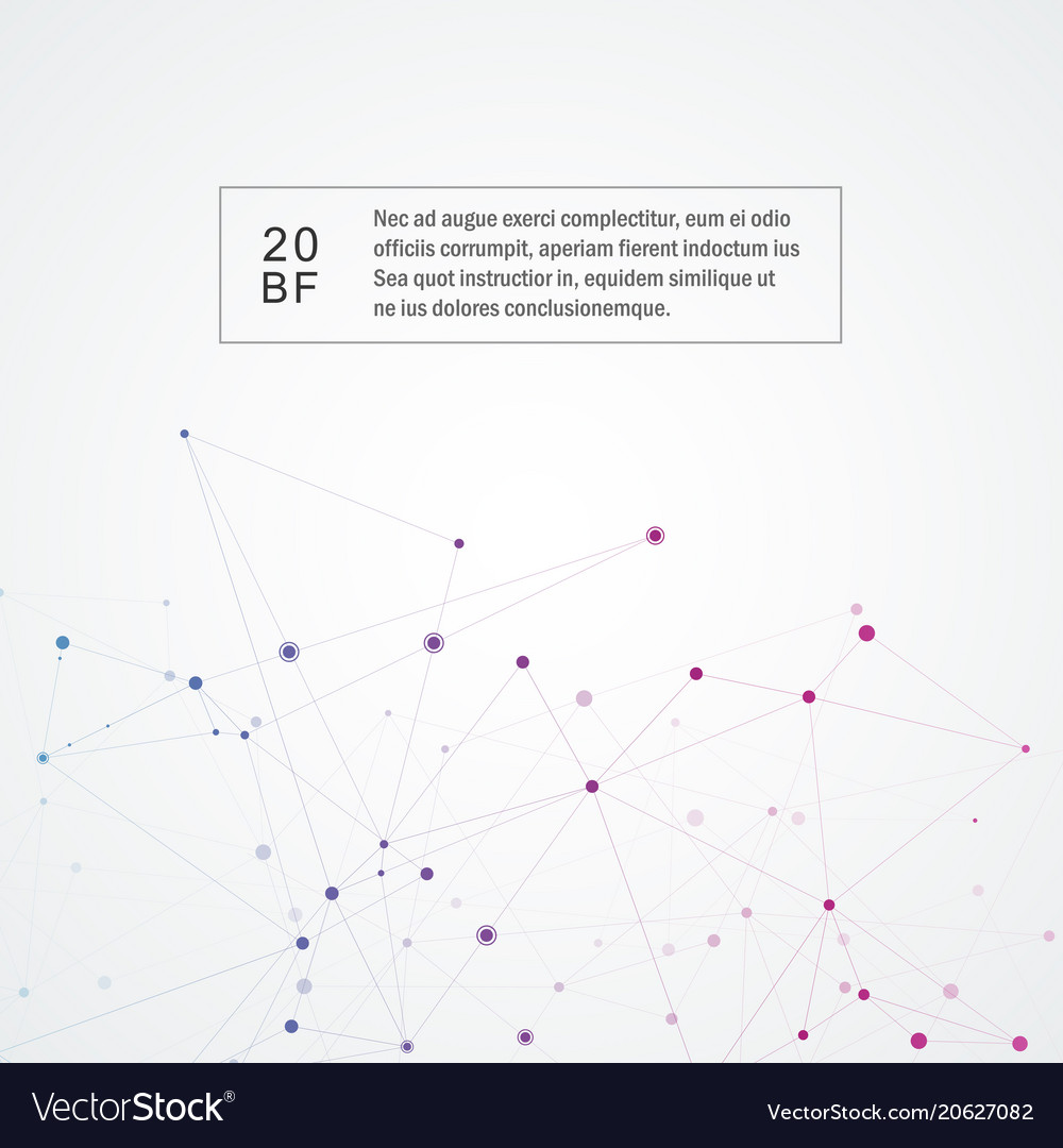 Polygonal background with connect dots and lines vector image Polygonal background with connect dots and lines