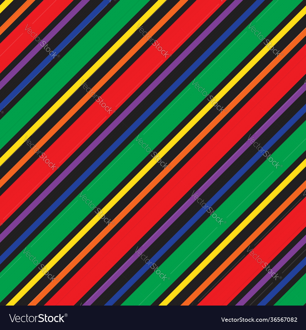 Rainbow stripe seamless pattern background vector image Rainbow stripe seamless pattern background