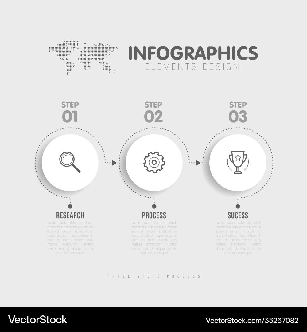 Steps infographics template Royalty Free Vector Image