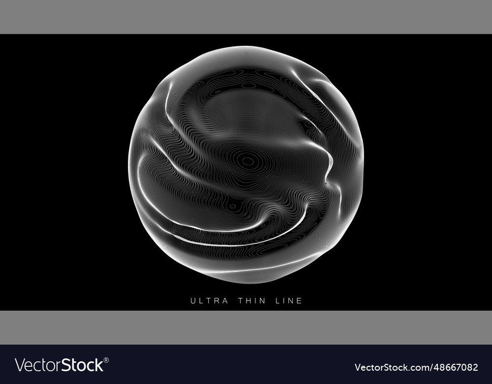 Ultra thin line fluid geometry dynamic
