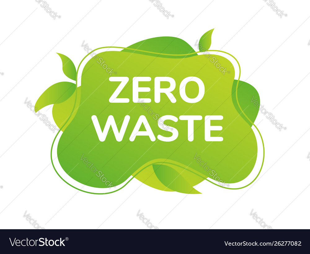 Zero waste concept vector image Zero waste concept