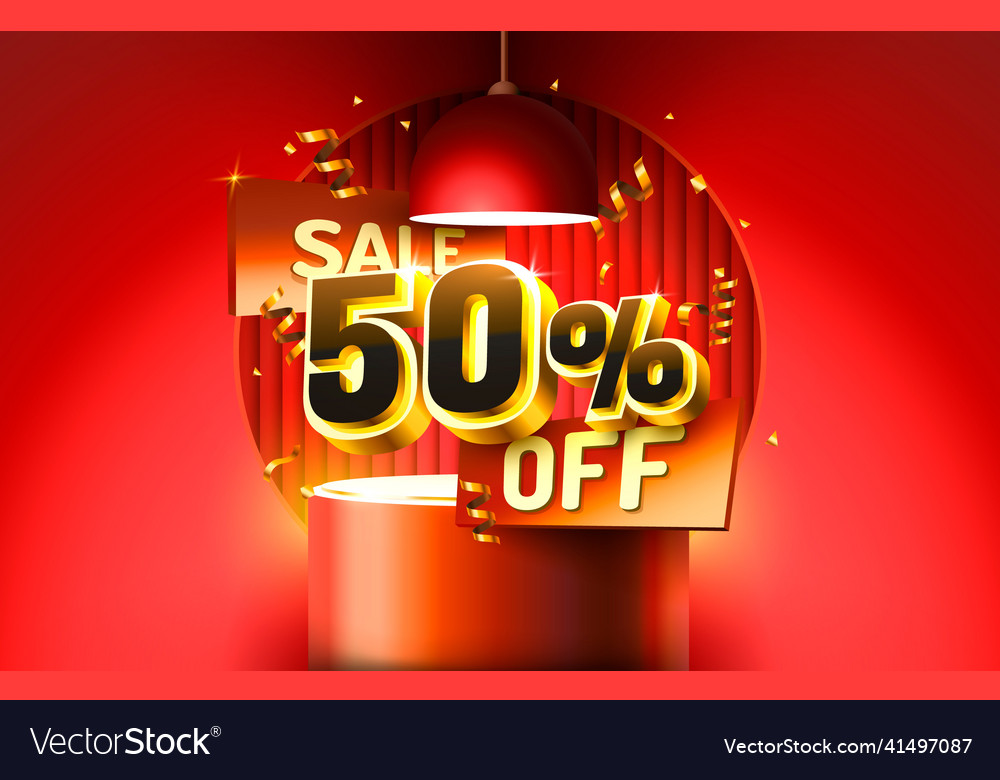 50 off discount creative composition 3d sale