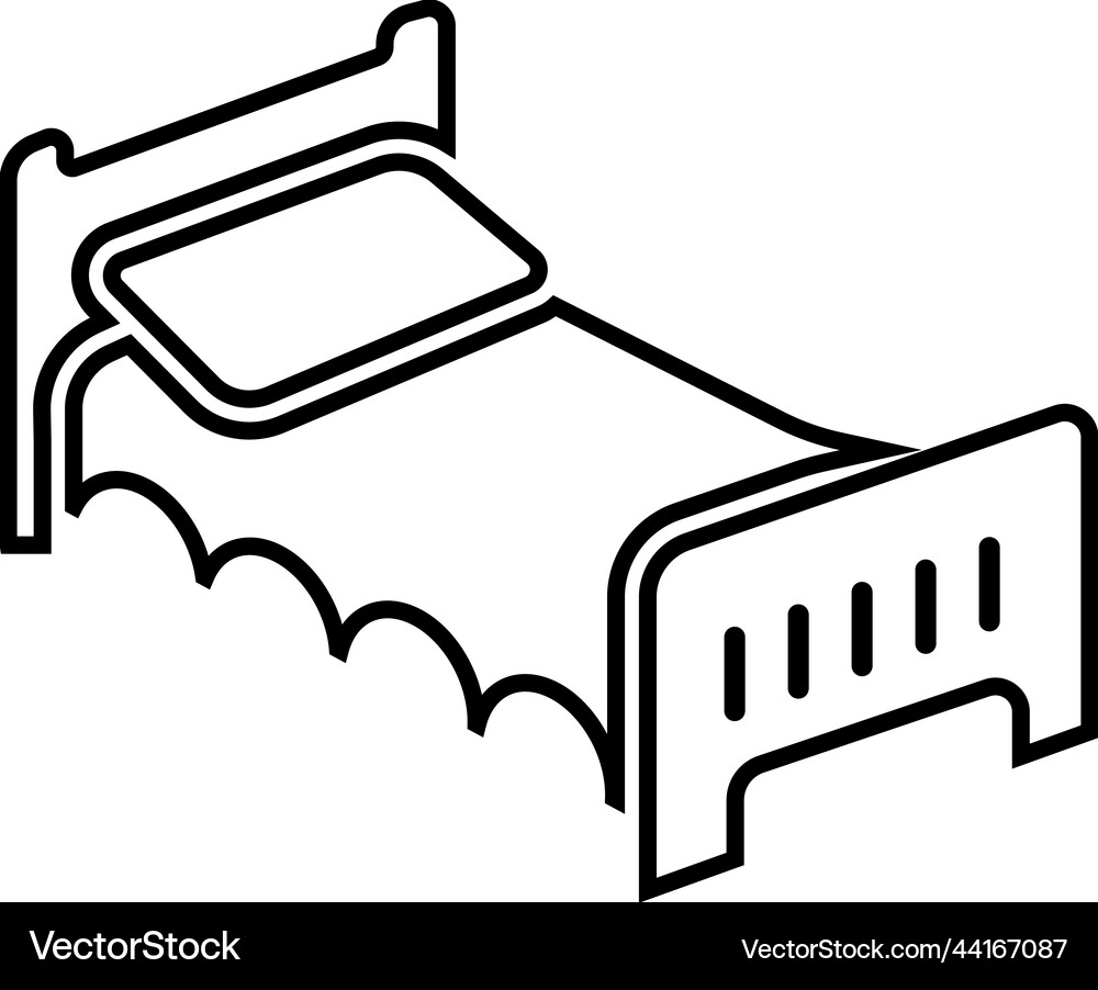 Bed icon Royalty Free Vector Image - VectorStock