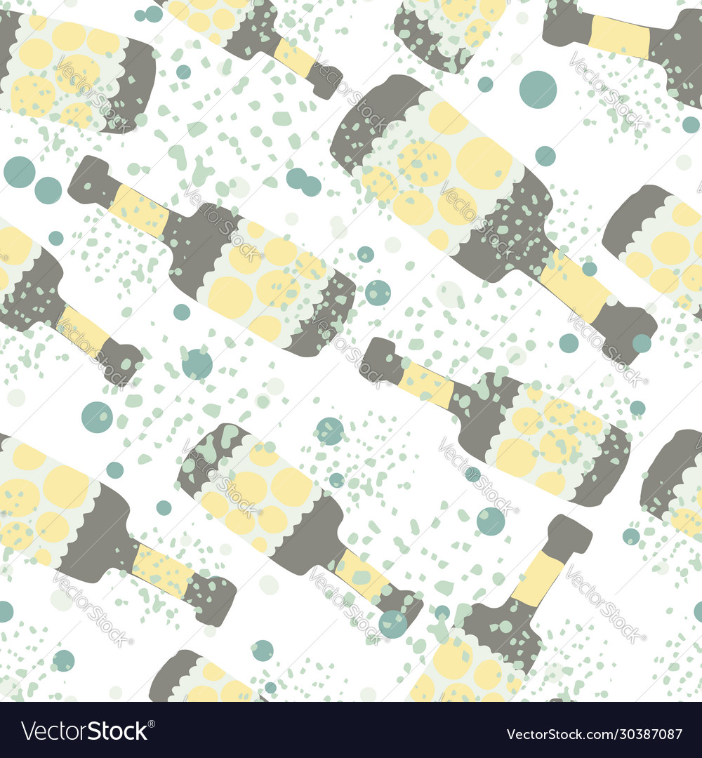 Doodle alcohol rum bottles on white background Vector Image Doodle alcohol rum bottles on white background