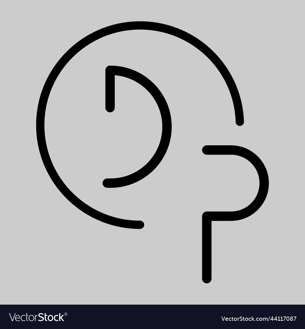 Dp monogram logo letter linked circle simple vector image Dp monogram logo letter linked circle simple