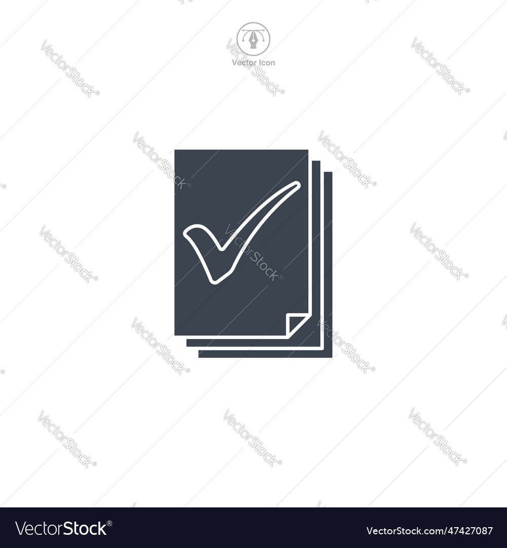 Icon of a document or file folder Vector Image Icon of a document or file folder