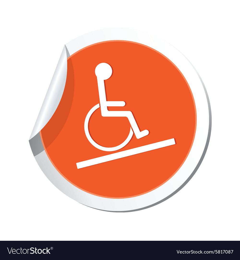 Map pointer with handicap icon