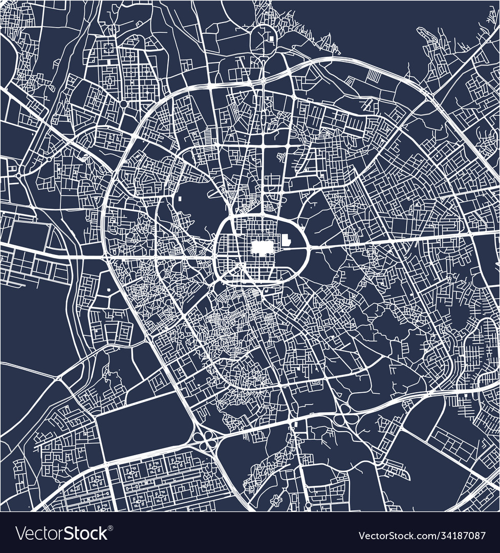 Medina City Map Saudi Arabia Royalty - Medina City Map Saudi Arabia Vector 34187087