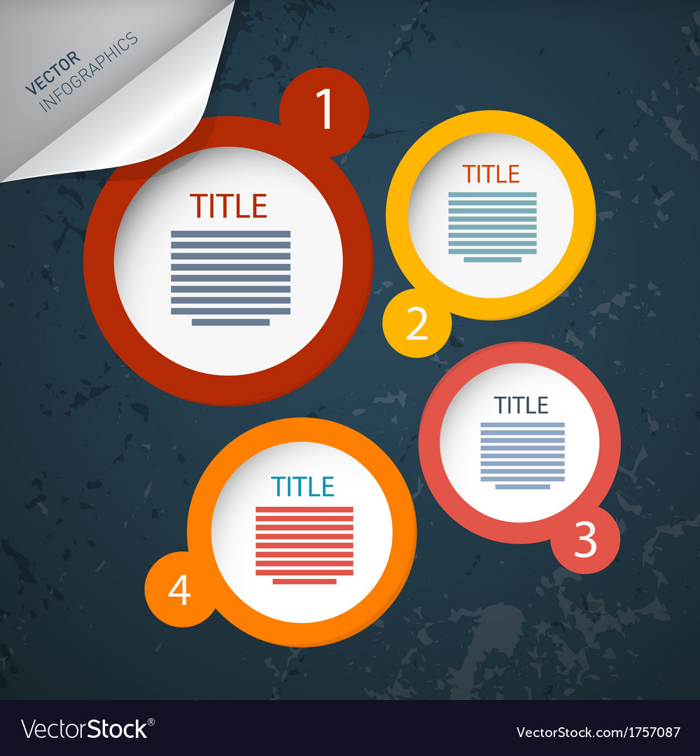 Progress steps for tutorial infographics