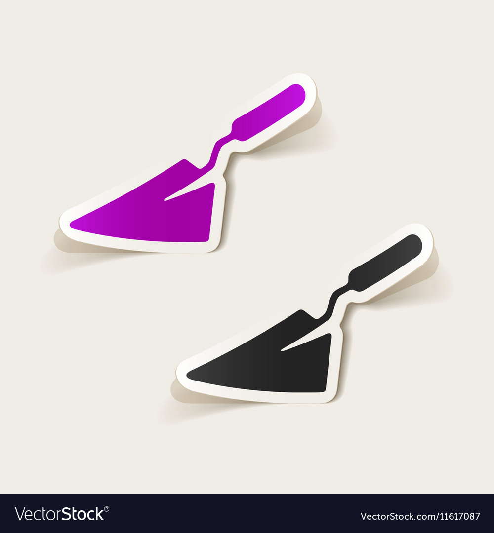 Realistic design element trowel